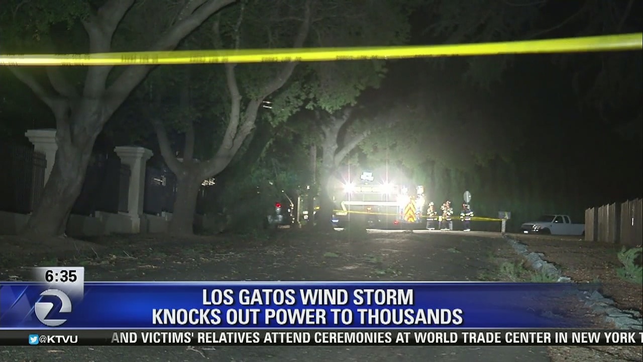 Strong winds knock down trees, cause power outages in South Bay