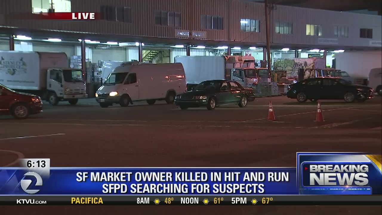 Market owner killed in hit-and-run outside San Francisco produce warehouse