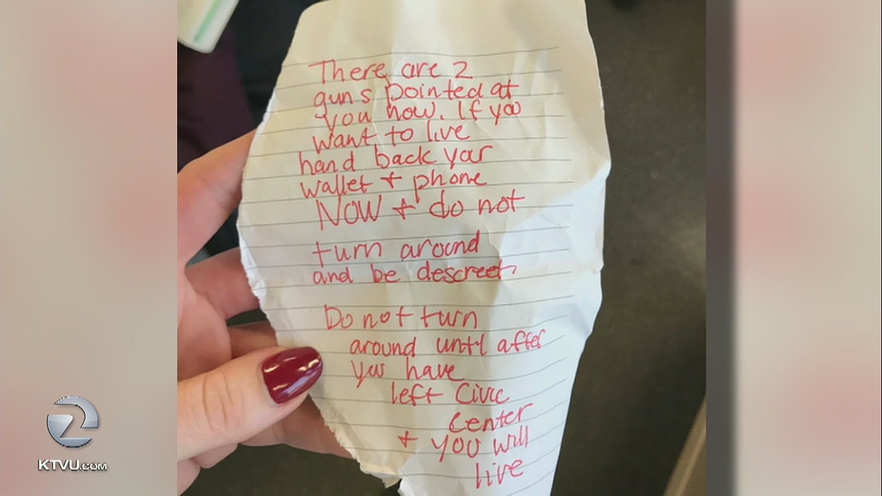 BART passenger receives note that gun is pointed at her