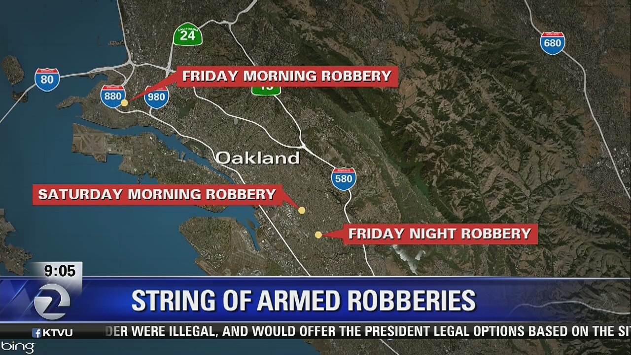 String of armed robberies in Oakland