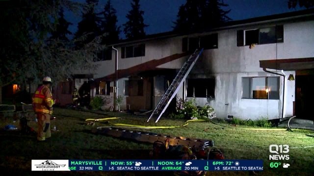 Firefighters: grease fire destroys apts.; man says he was cooking deep-fried pancakes