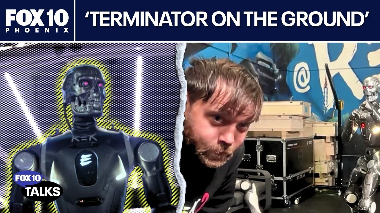 Real-life fighting robot trains for combat sports