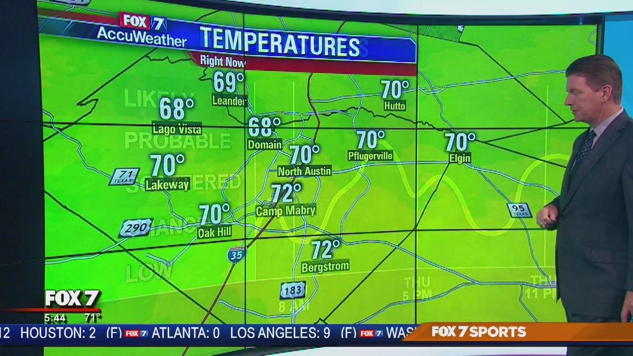 Morning weather forecast for May 8