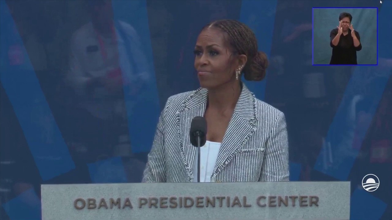 Full remarks: Michelle Obama delivers tear-jerking speech at grand opening of Obama Center