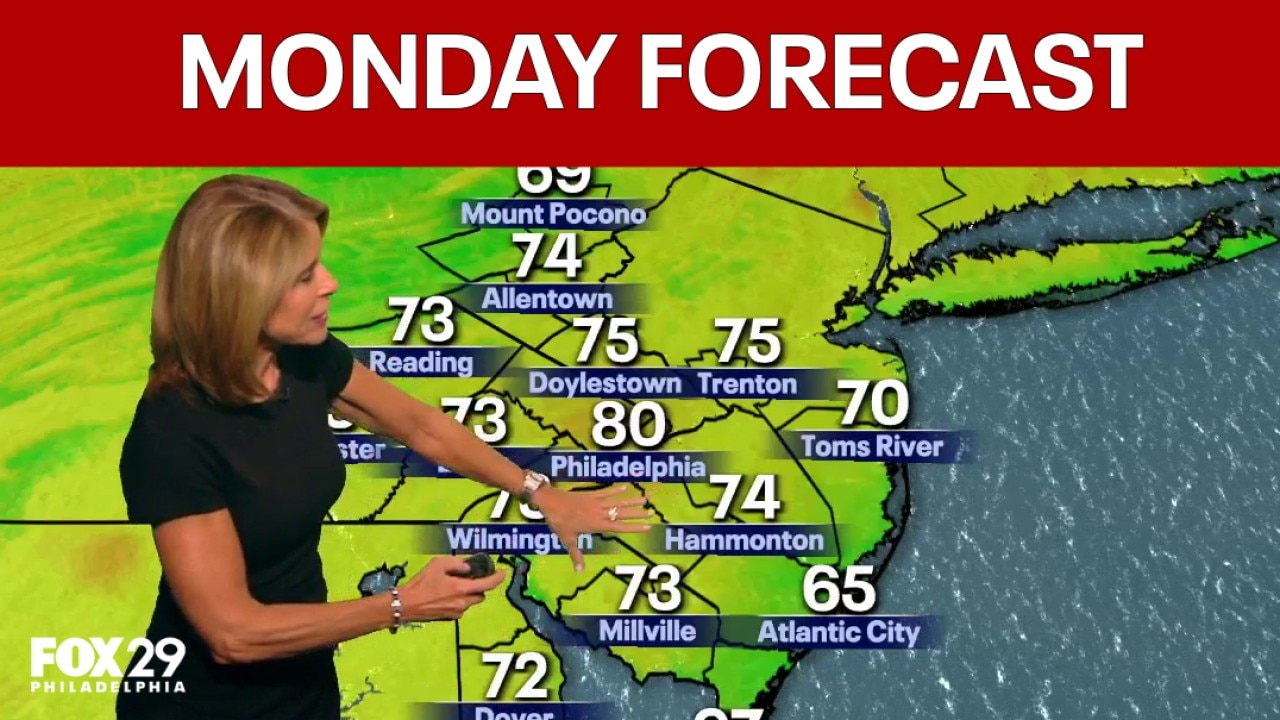 Philadelphia weather: Monday evening forecast