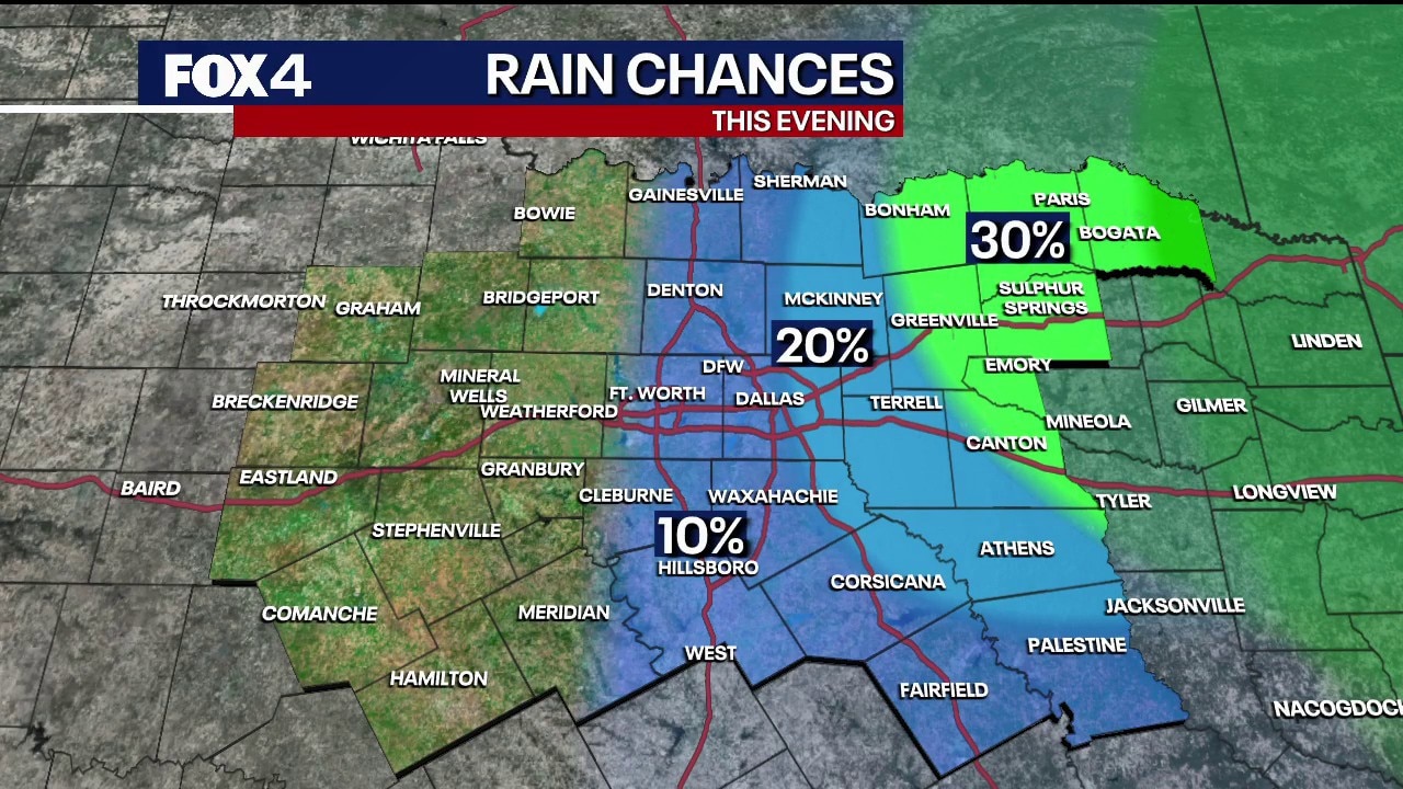 Dallas Weather: April 24 noon forecast