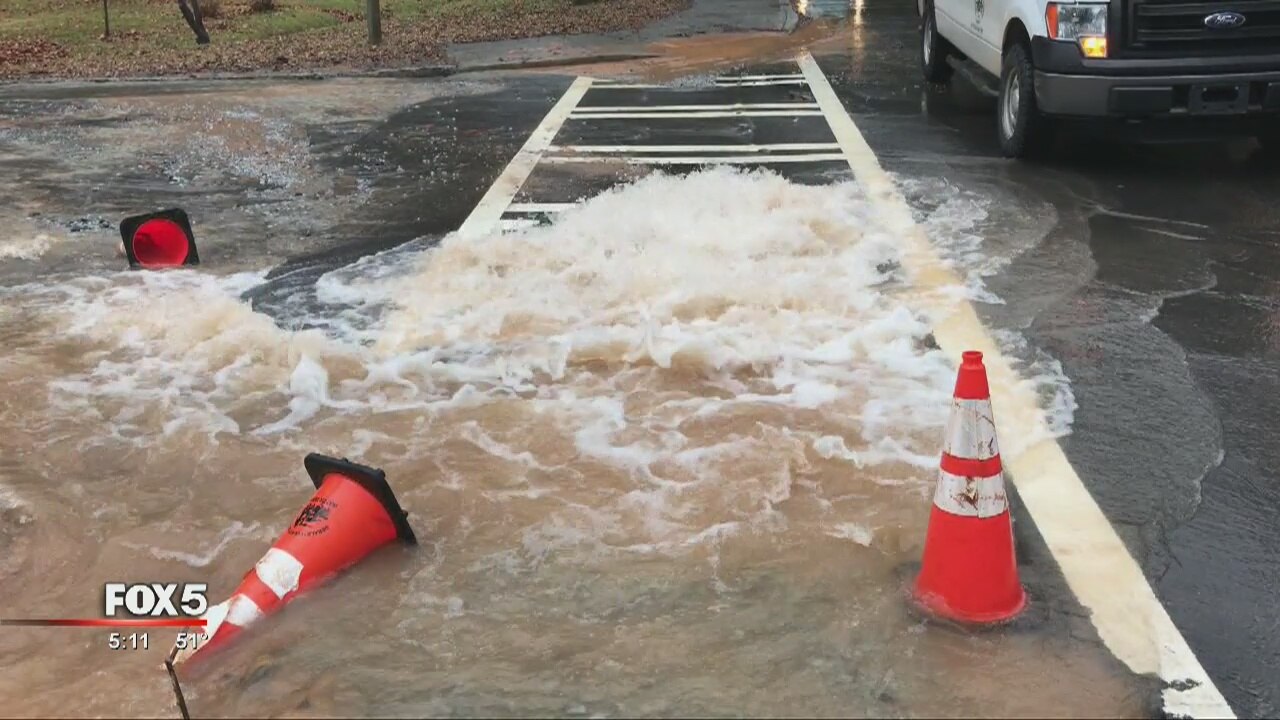 DeKalb County water main break