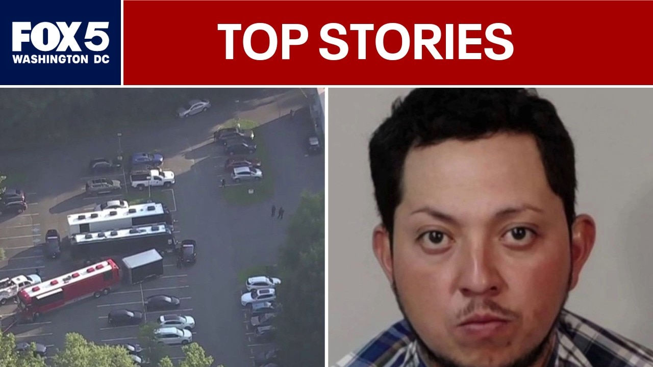 Man crushed by tour bus while working at Wolf Trap; Search underway for Virginia rape suspect 