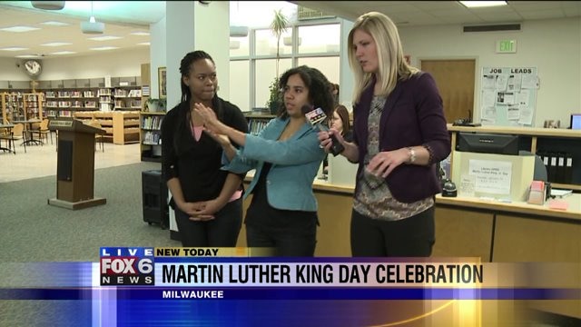 Laura learns about variety of activities taking place at Martin Luther King Library