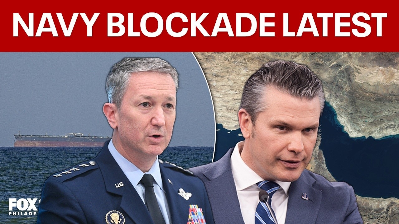 Strait of Hormuz latest: Hegseth, Caine on Navy blockade