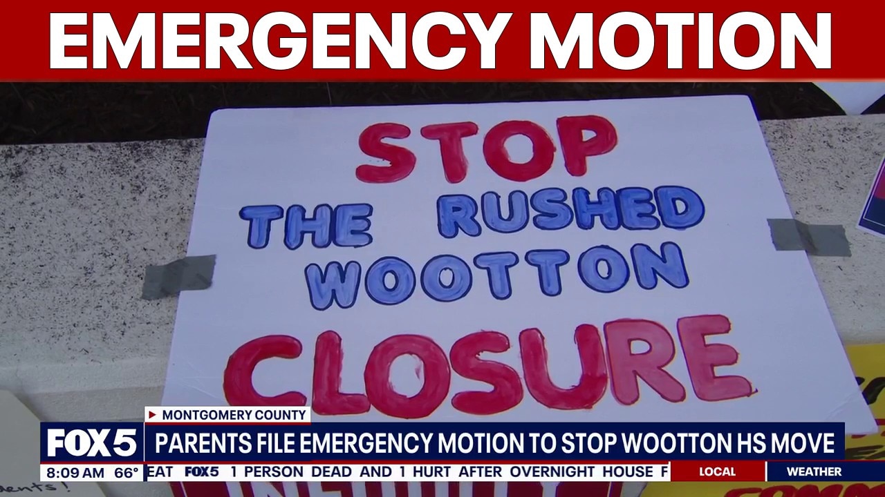 Parents file emergency motion to stop Wootton High School closure