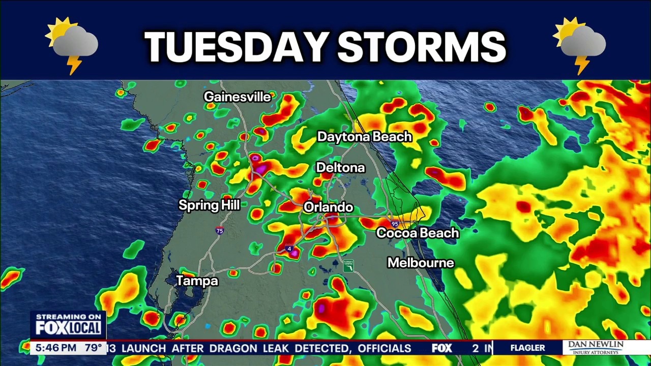 Orlando weather: Showers, storms next few days