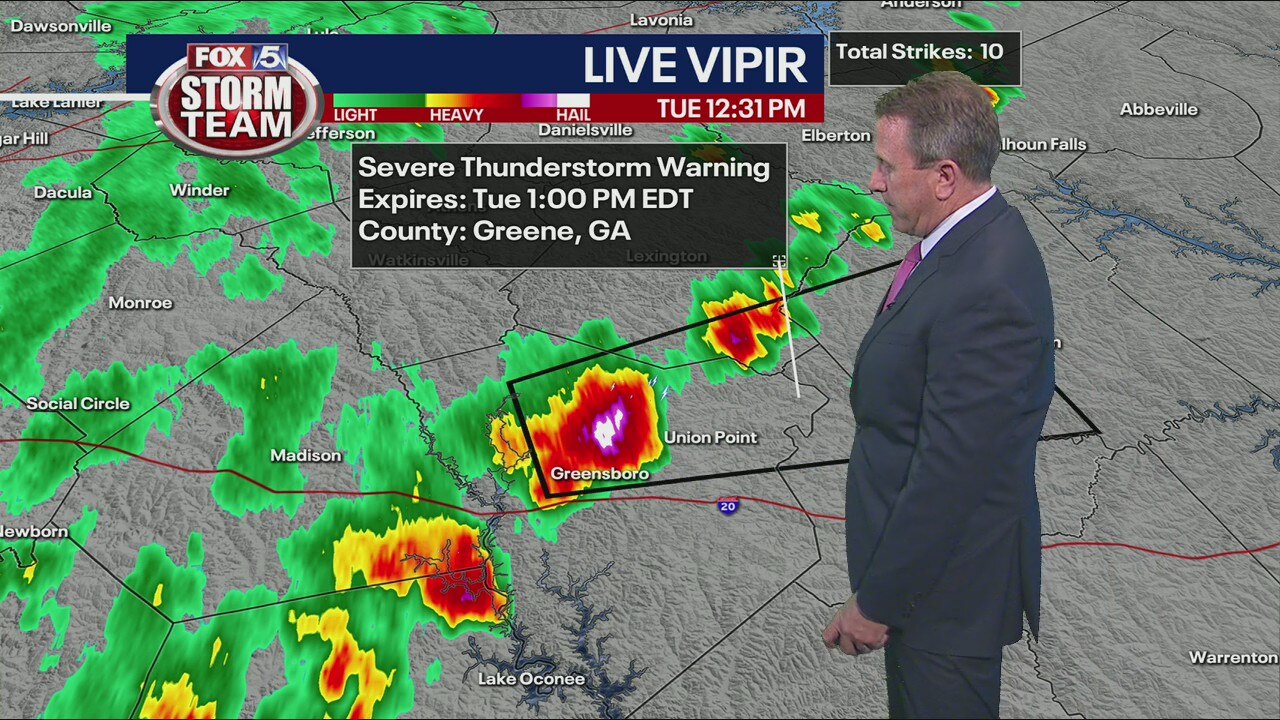 Tuesday midday forecast