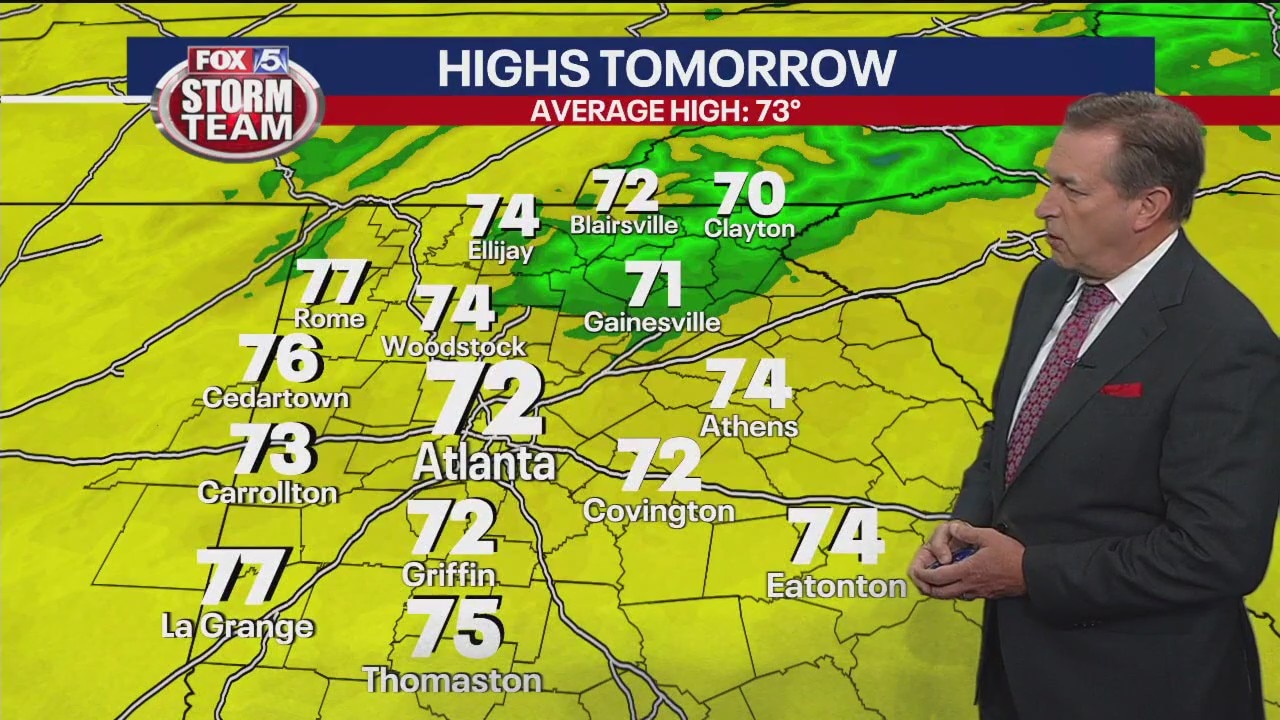Monday evening forecast
