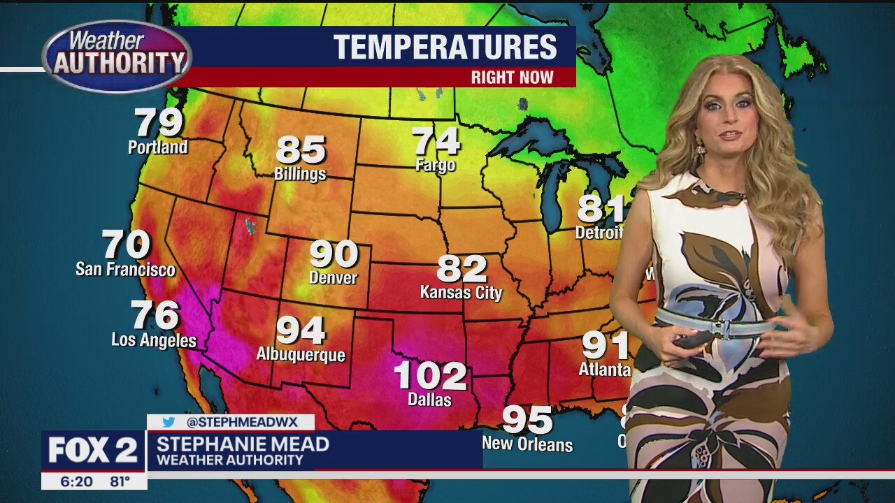 Comfortable and Cooler Saturday