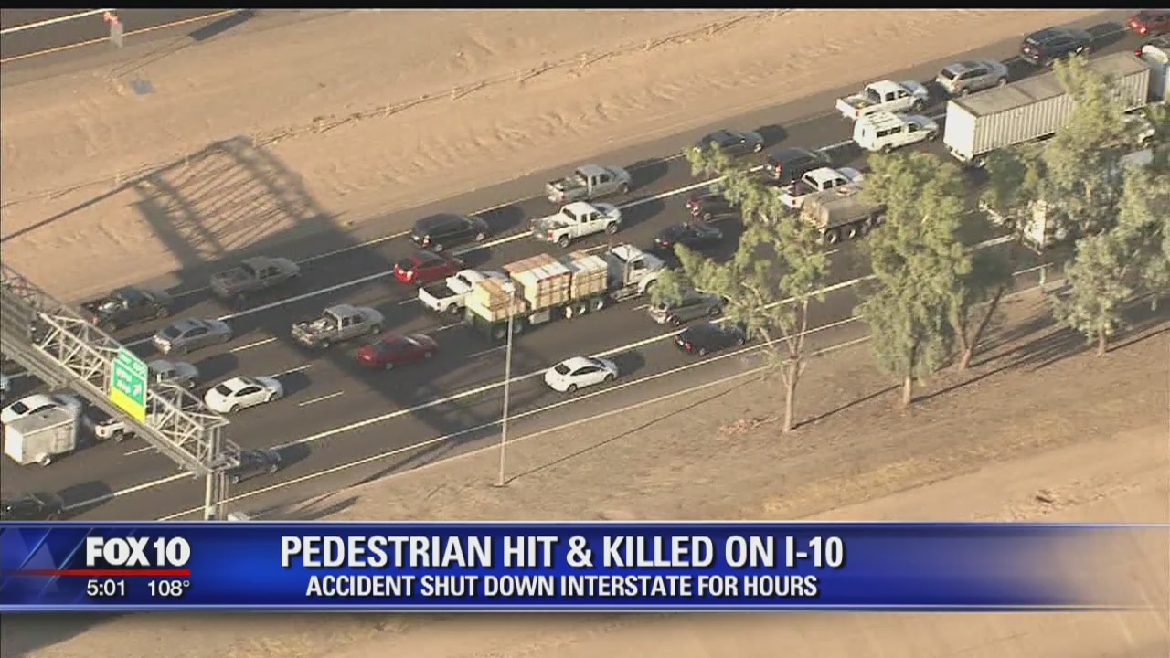 Interstate 10 reopens after pedestrian fatality