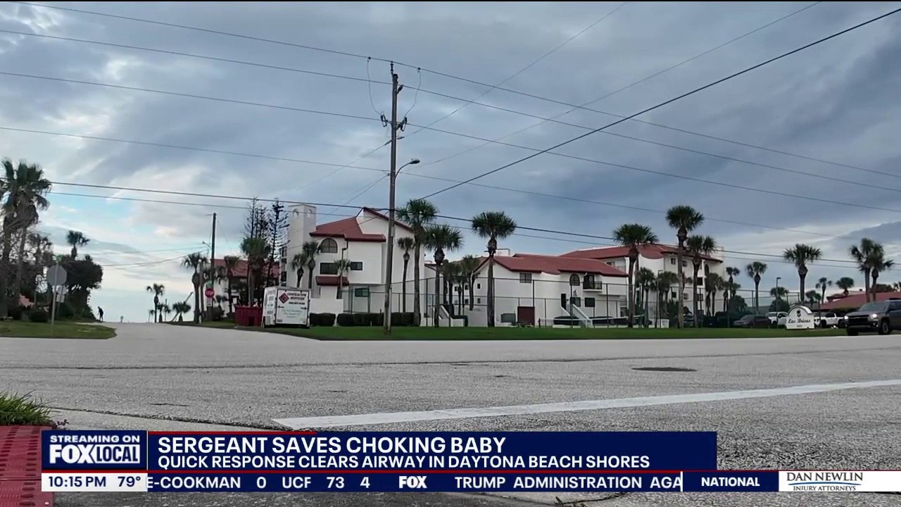 Volusia County Beach Safety sergeant helps save choking infant