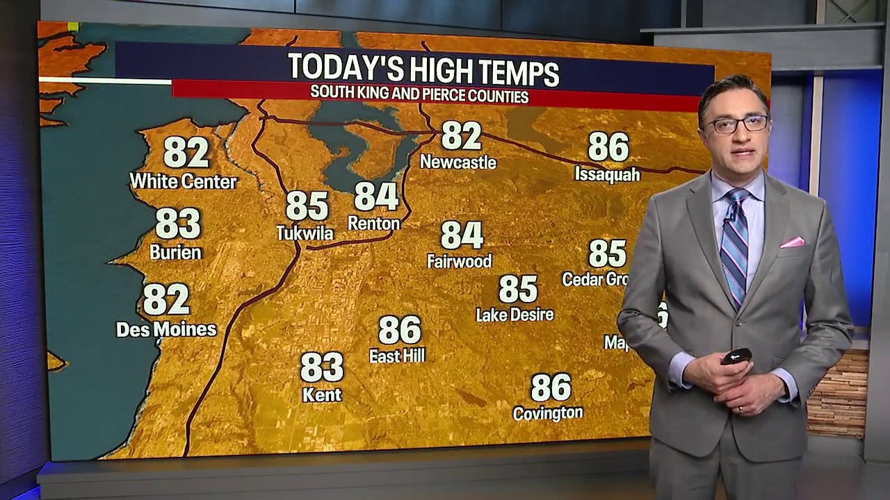 Seattle weather: Warmest temperatures of the week on Thursday