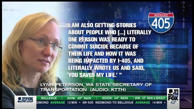 Report: New I-405 toll lanes did not prevent a suicide as WSDOT head claimed