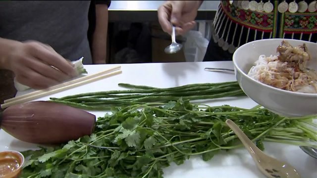Kramp checks out variety of food at the Asian Market
