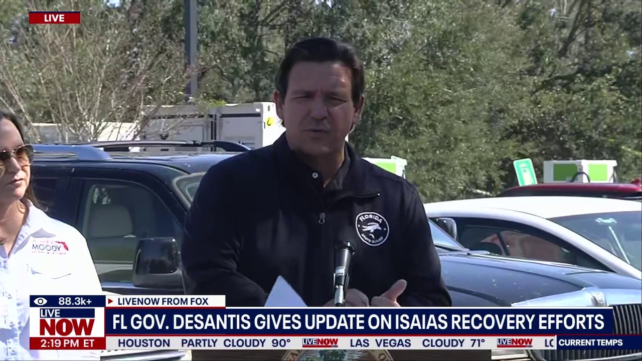 Gov. DeSantis Gives Update on Isaias Recovery Efforts