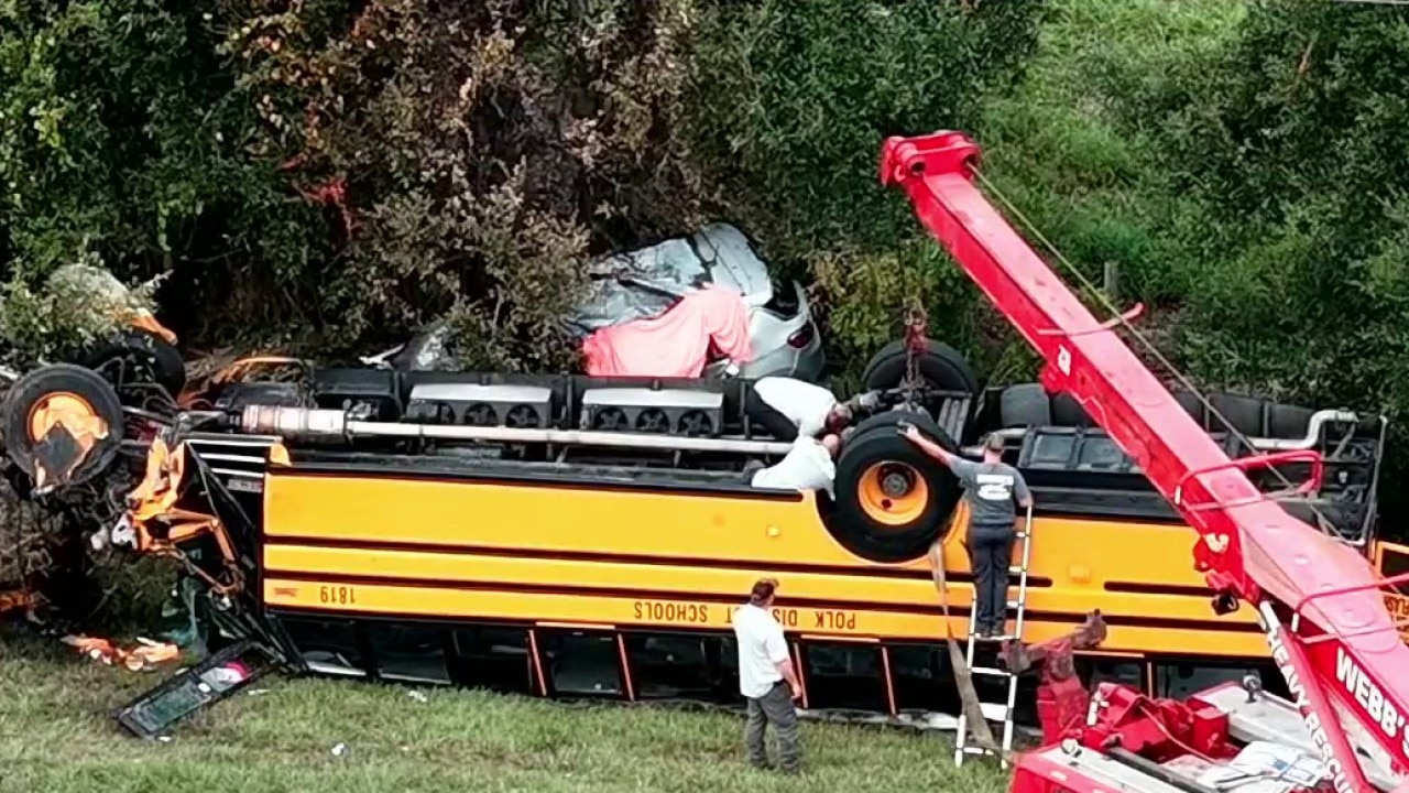 Student among 2 killed in school bus crash 