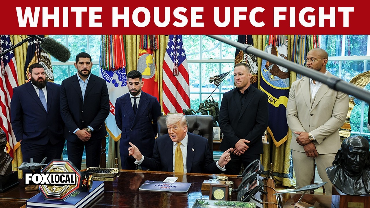 FULL: President Trump talks White House UFC fight