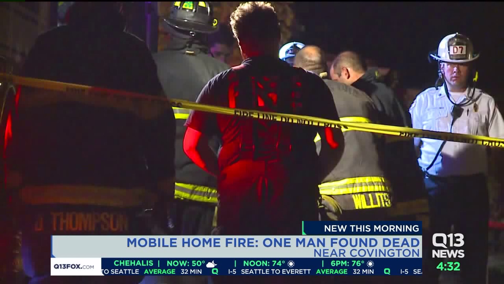 Man dies in Covington mobile home fire