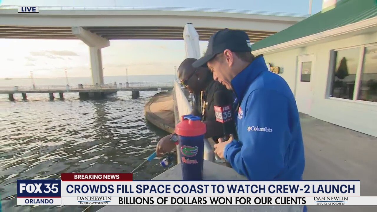 Crowds fill Space Coast to watch Crew-2 launch