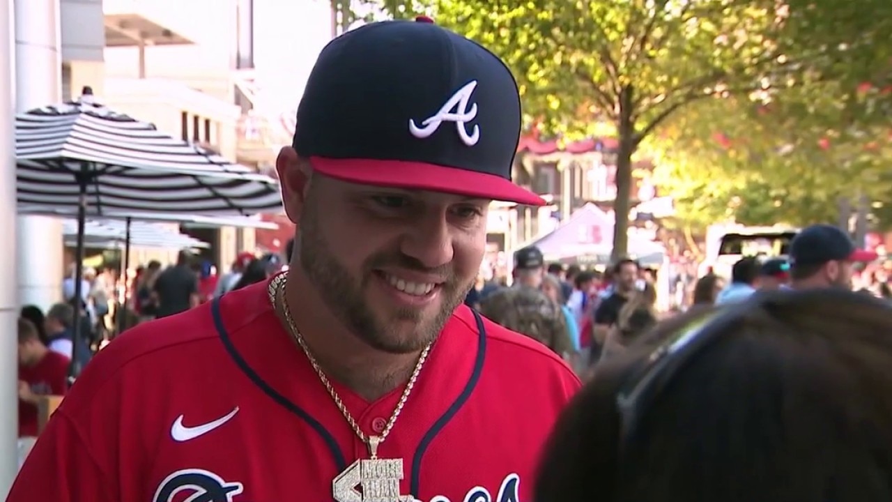 Atlanta fans gather at Truist Park