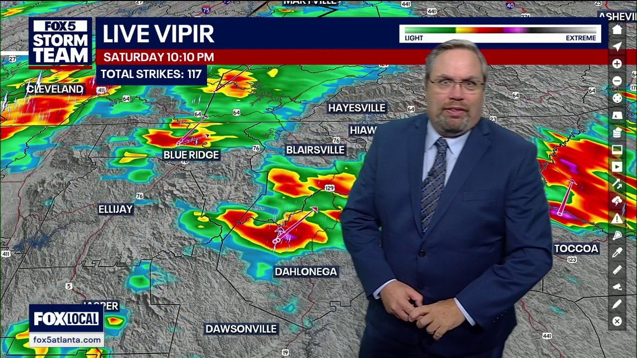 Saturday night weather forecast