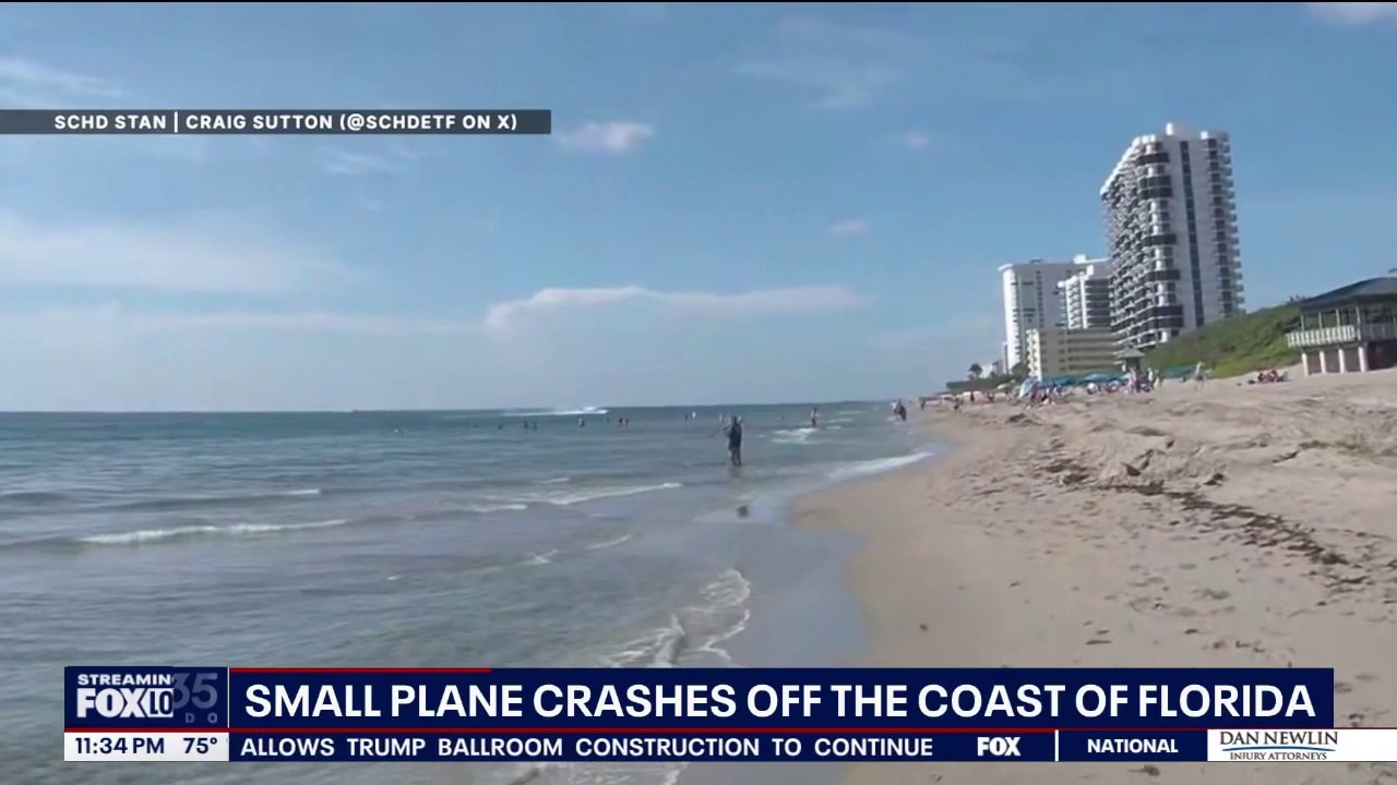 Beachgoers react to small plane crashing near Boca Raton beach