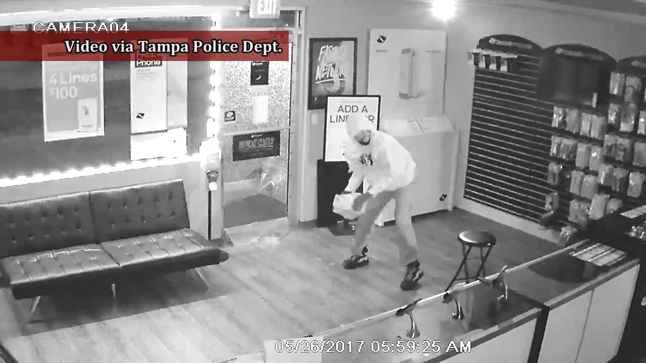 Phone store smash-and-grab