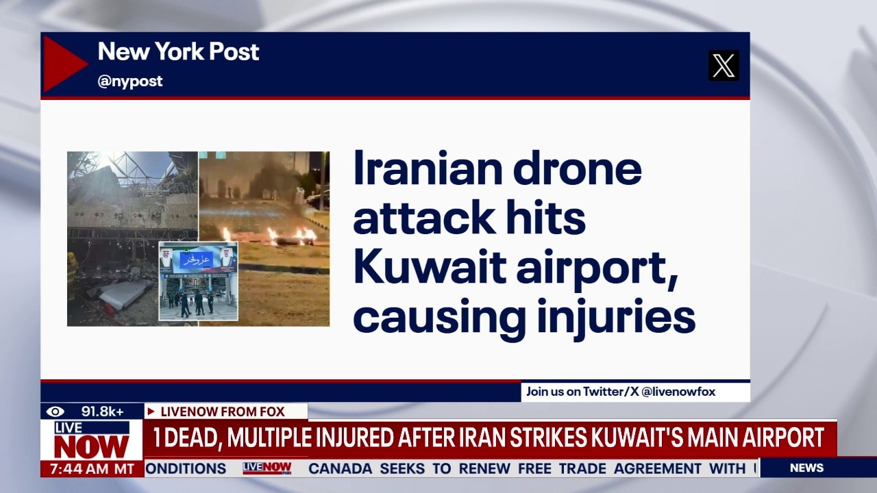 BREAKING: 1 dead, multiple injured after Iran strikes Kuwait's main airport
