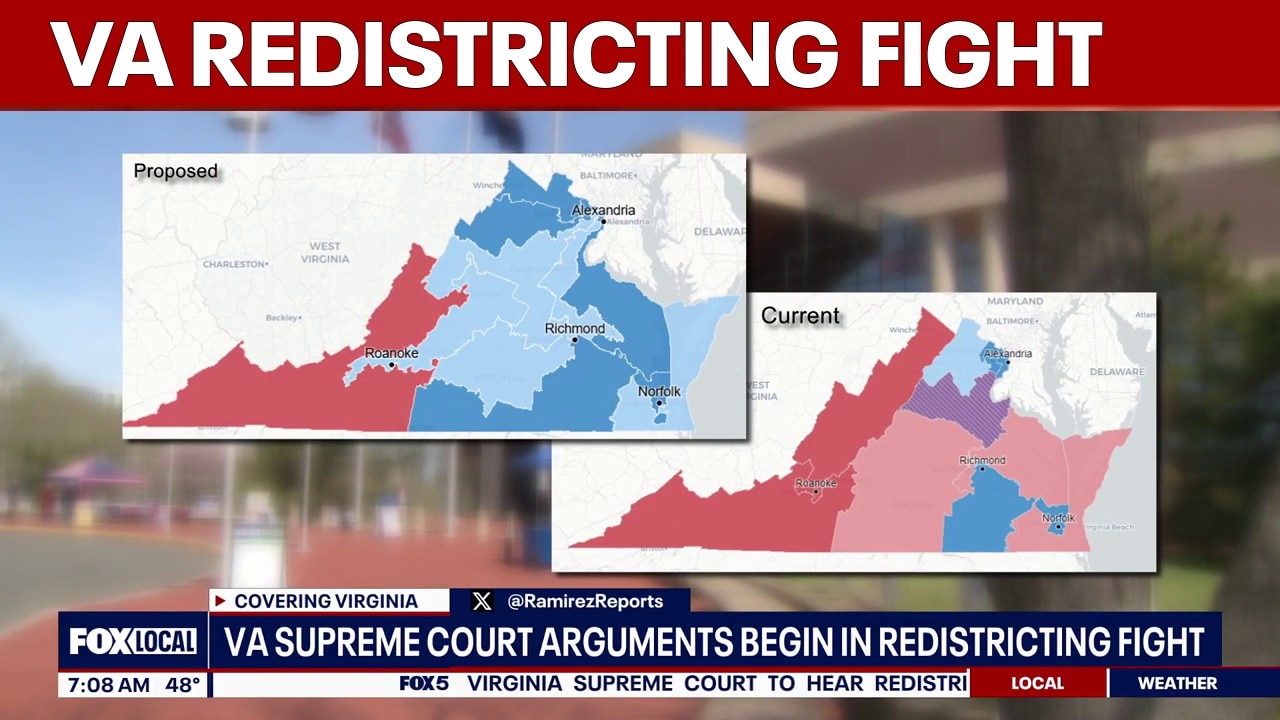 Virginia Supreme Court weighs redistricting challenge