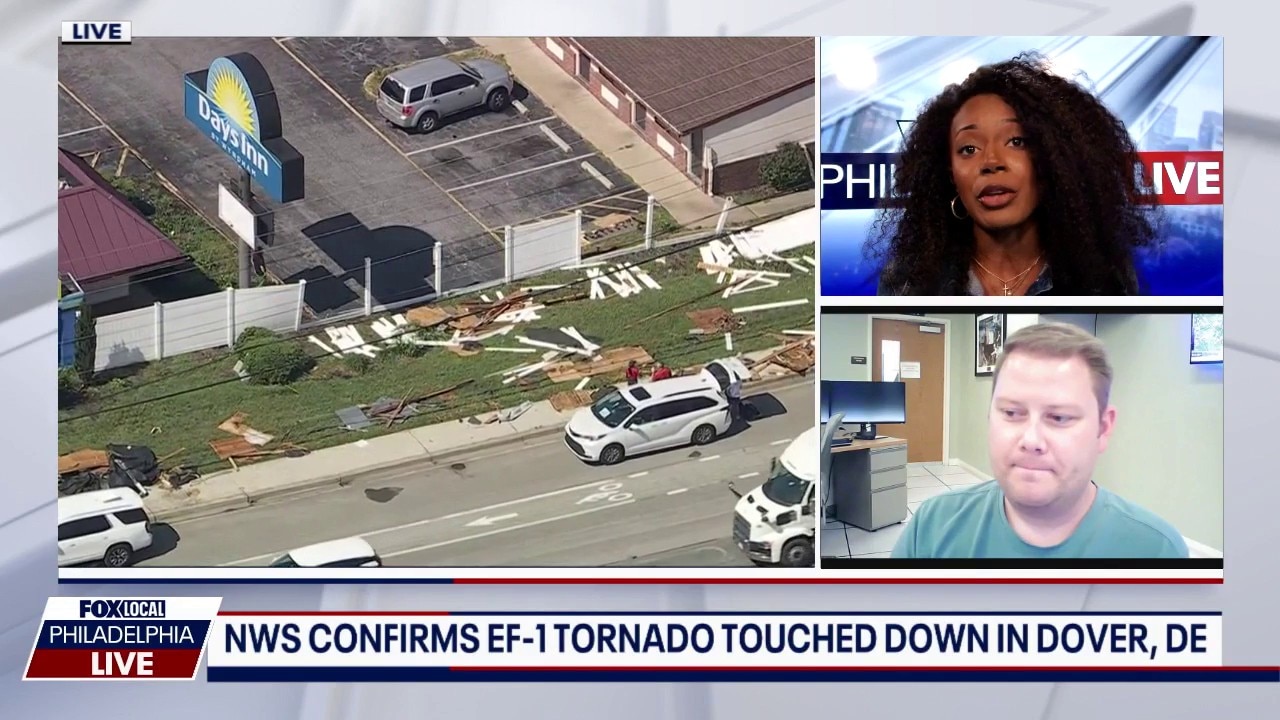 NWS confirms EF-1 tornado touched down in Delaware