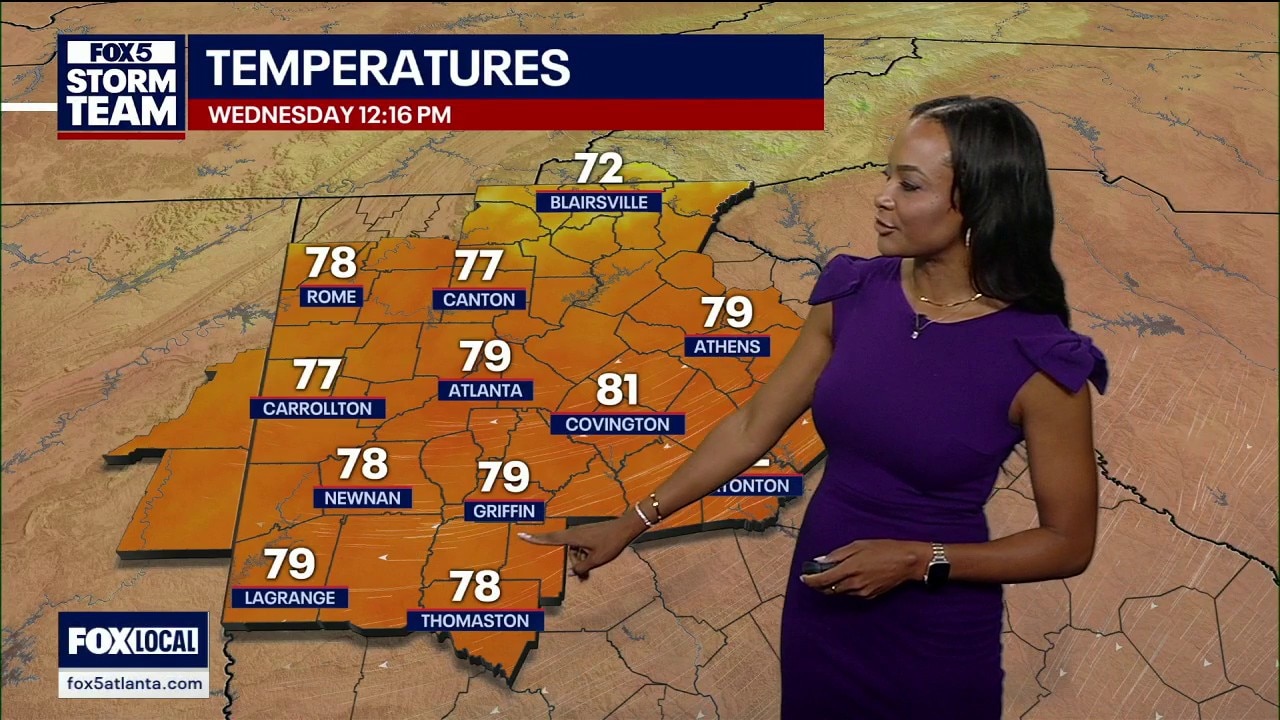 Wednesday noon forecast 