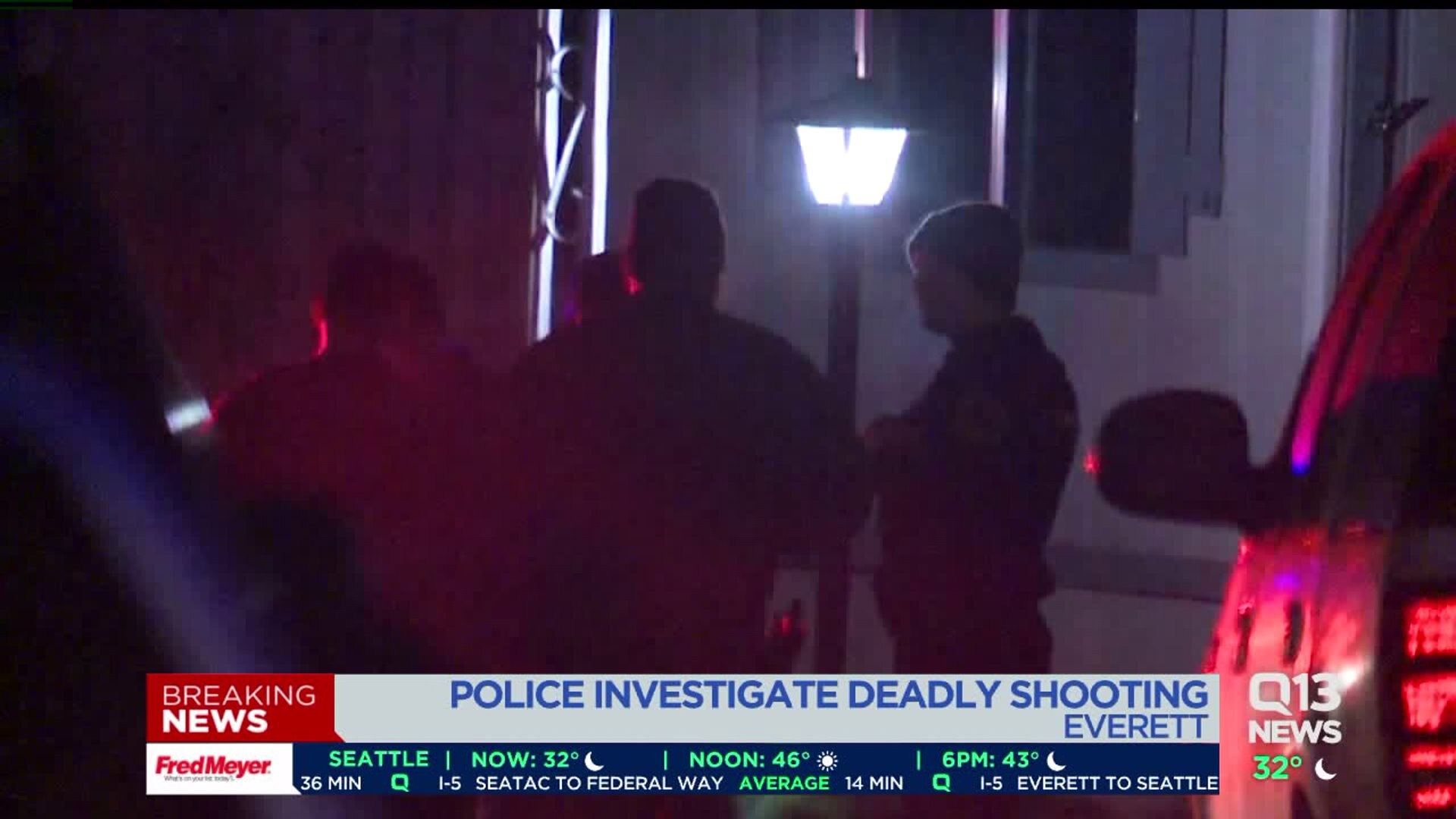 Woman killed in Everett shooting; cops searching for 4 suspects