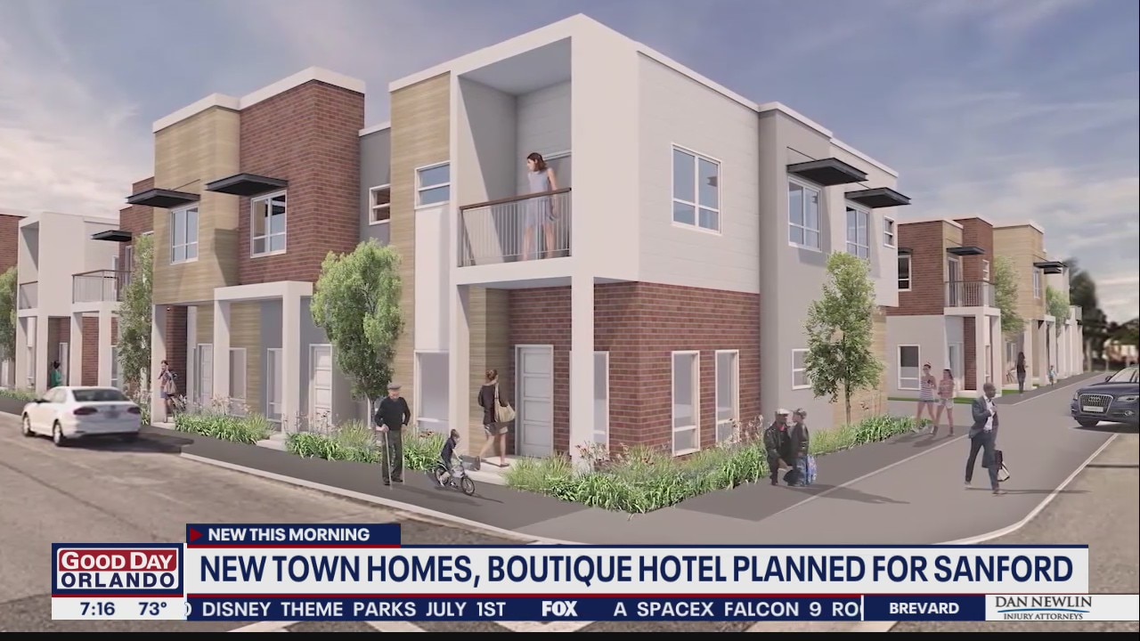 New townhomes, boutique hotel planned for Sanford