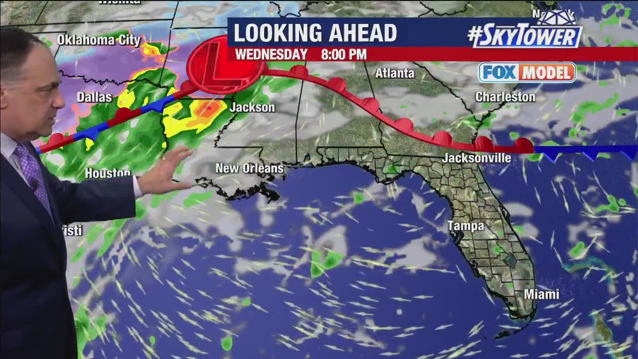 Tuesday evening forecast