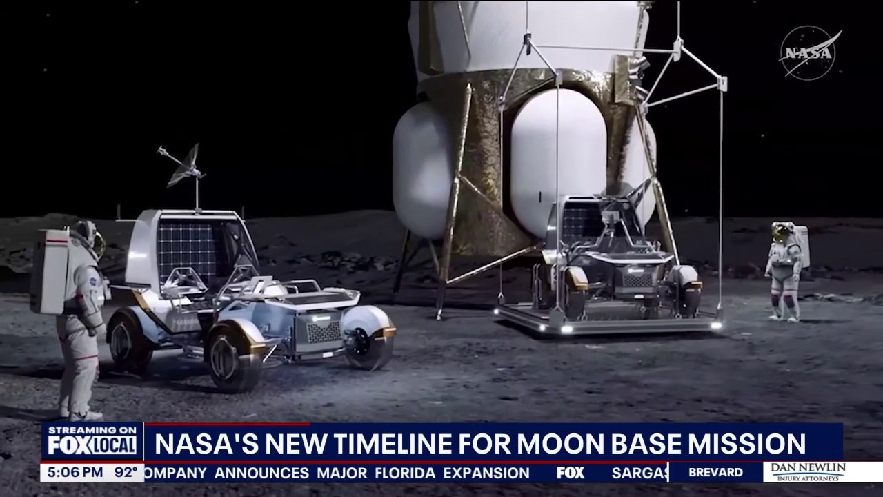 NASA unveils timeline for future moon base