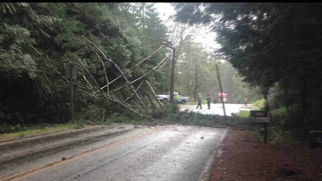 Photos and videos of storm damage, high waves