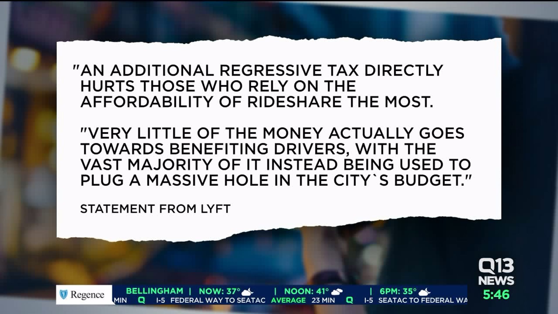 Seattle increases tax for rideshare services