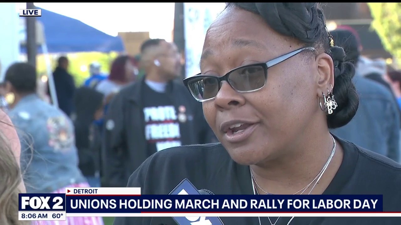 Labor Day rally, march held in Detroit's Corktown 