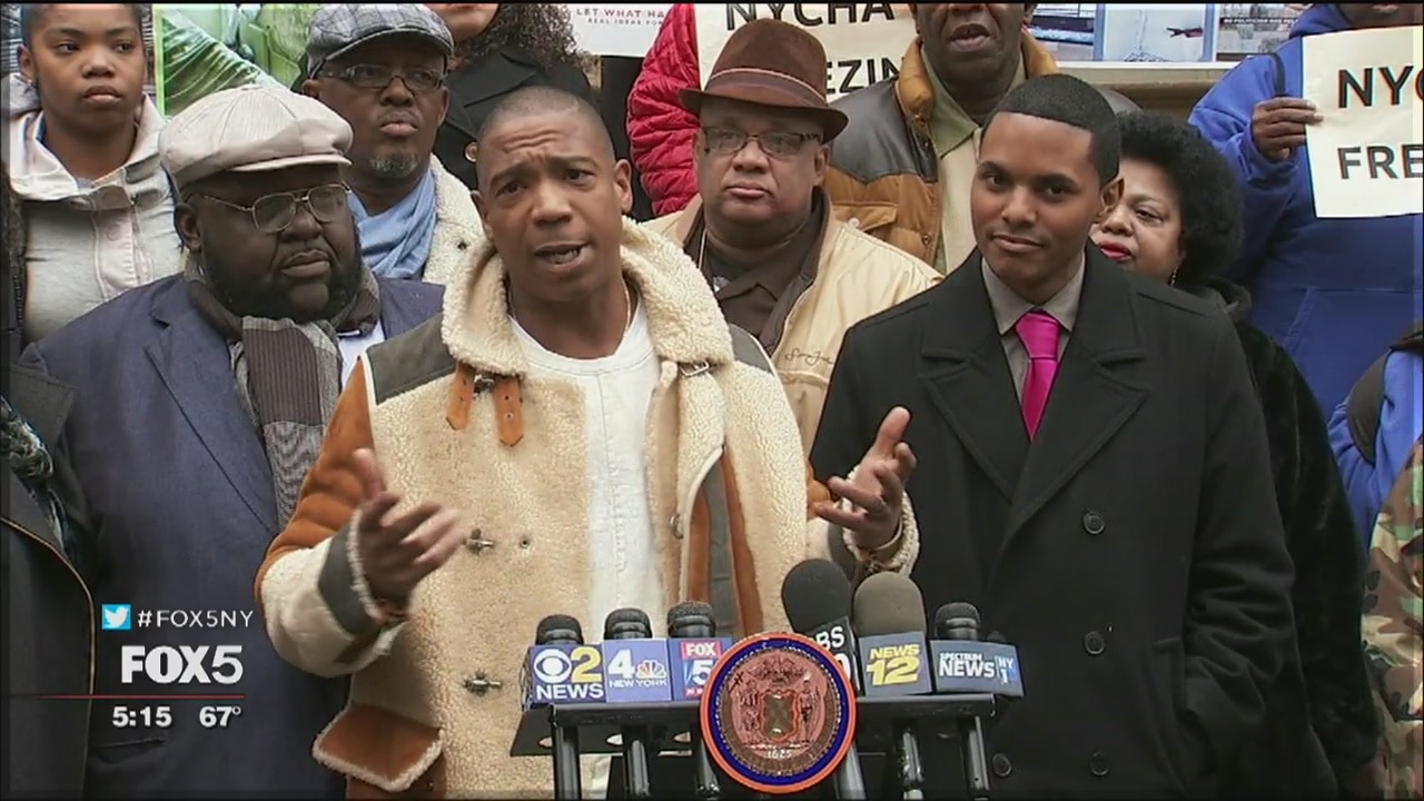 NYCHA rally at City Hall