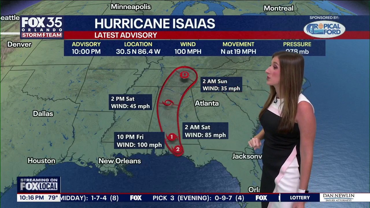 Tropics forecast: Hurricane Isaias moves inland as heavy rain, flooding continues