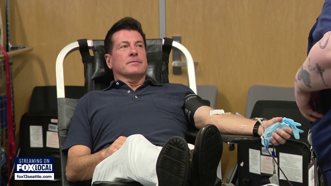 Giving blood in a time of need