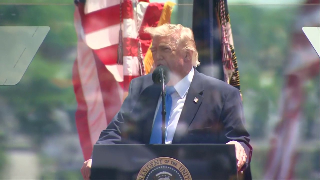 President Trump speaks at U.S. Coast Guard Academy commencement
