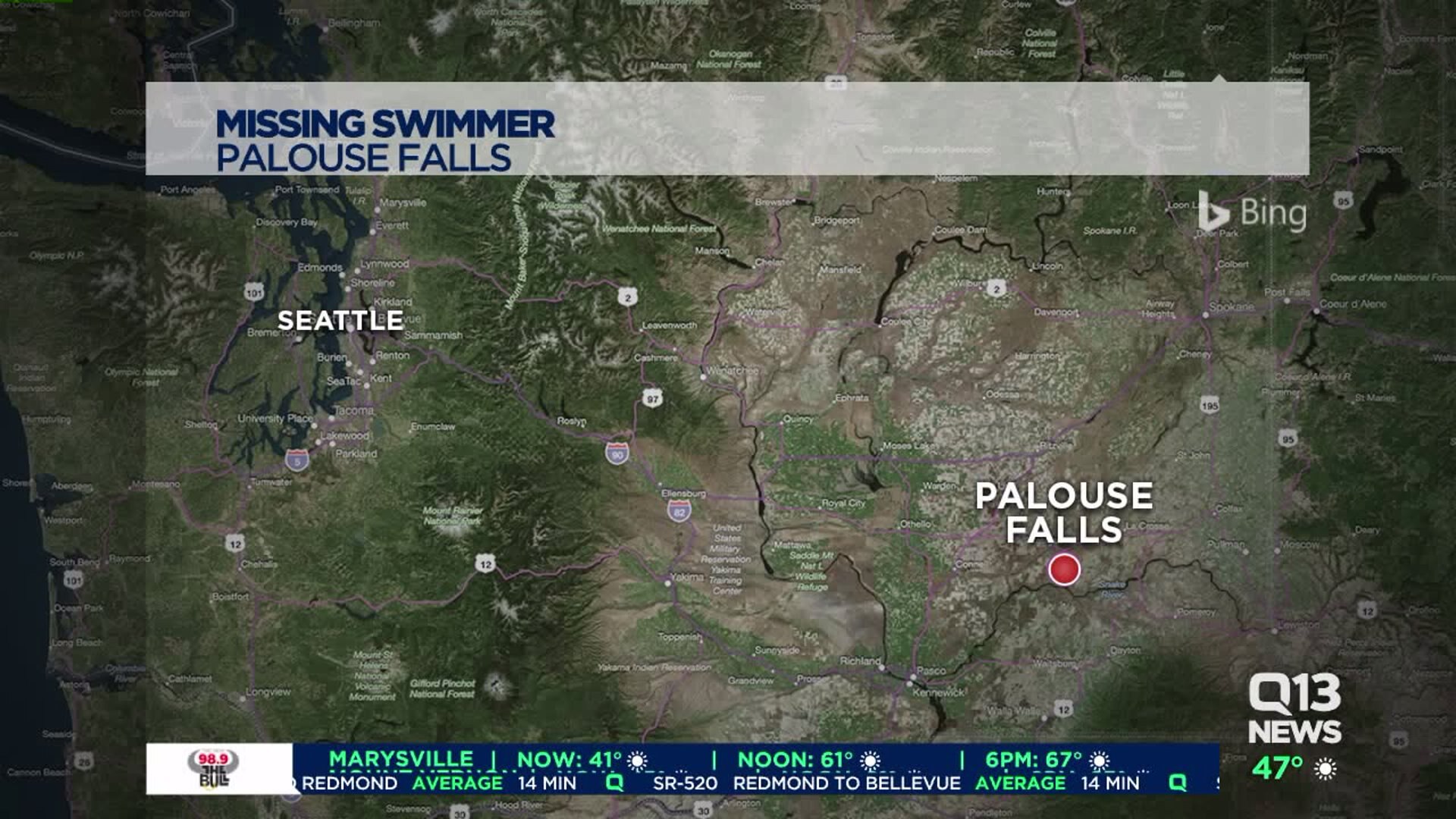 Spokane man missing and presumed dead at Palouse Falls