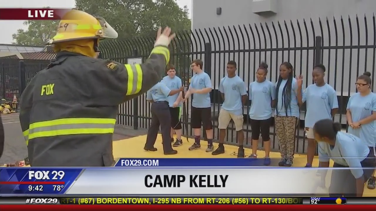 Bob Kelly stops by Fire Safety Camp